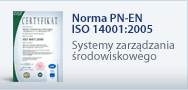 Norma PN-N 14001:2005 - System zarządzania środowiskowego
